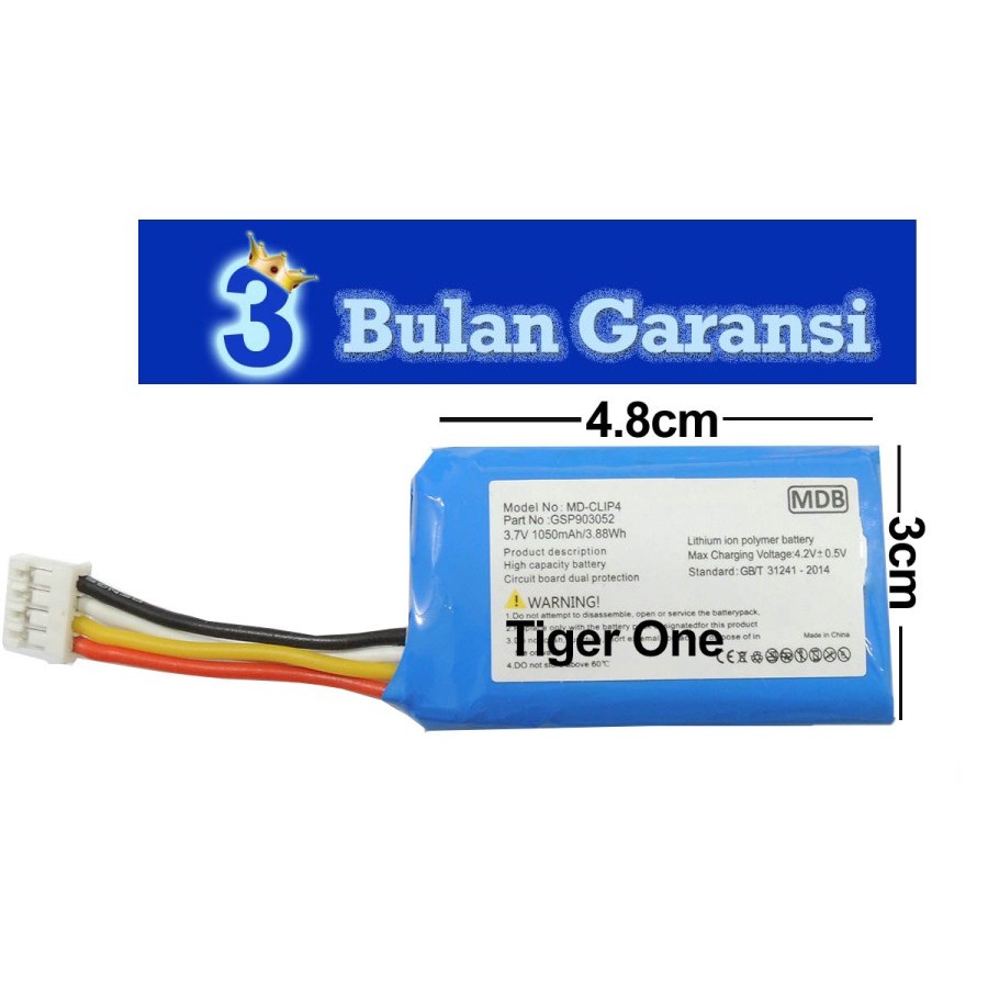 MDB Baterai Speaker JBL Clip 4 Clip 4 MD-Clip 4 GSP903052