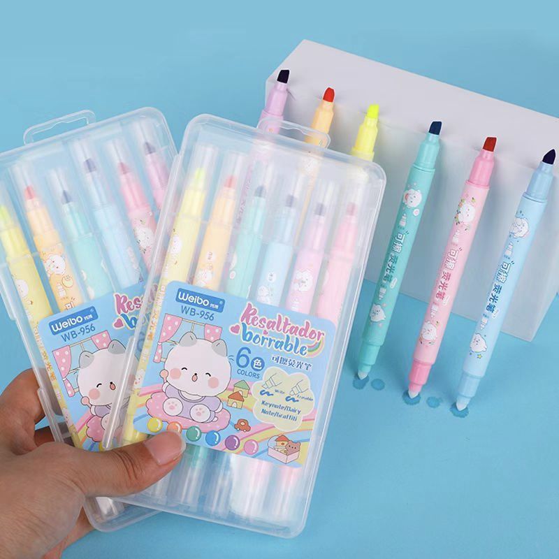 

Erasable Highlighter Weibo WB-956 6 Warna