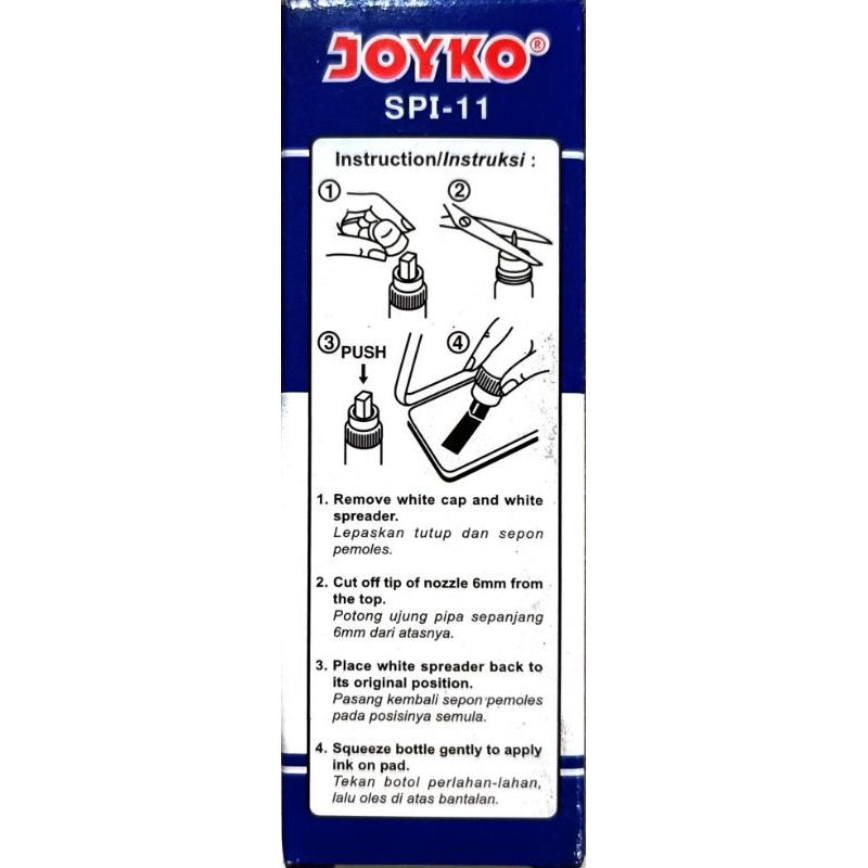 

TINTA STEMPEL CAP MERK JOYKO