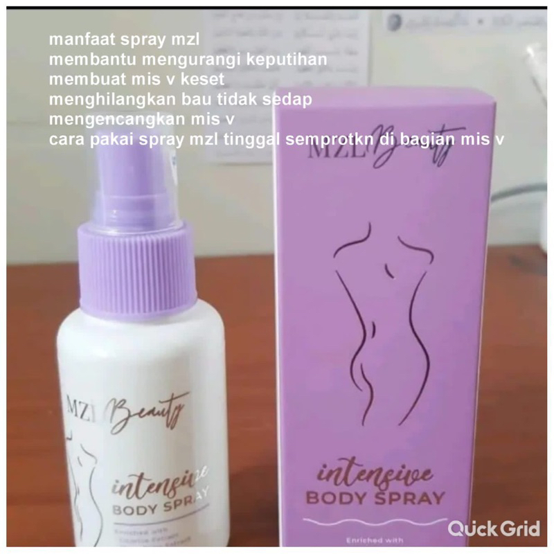 wangi nona (spray miss V by mzl beauty) free bonosan sesuai stokk
