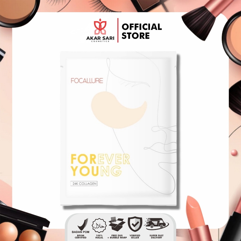 FOCALLURE COLLAGEN CRYSTAL 24K GOLD PURE LUXURY EYE MASK FASC01 #1 - Masker Mata