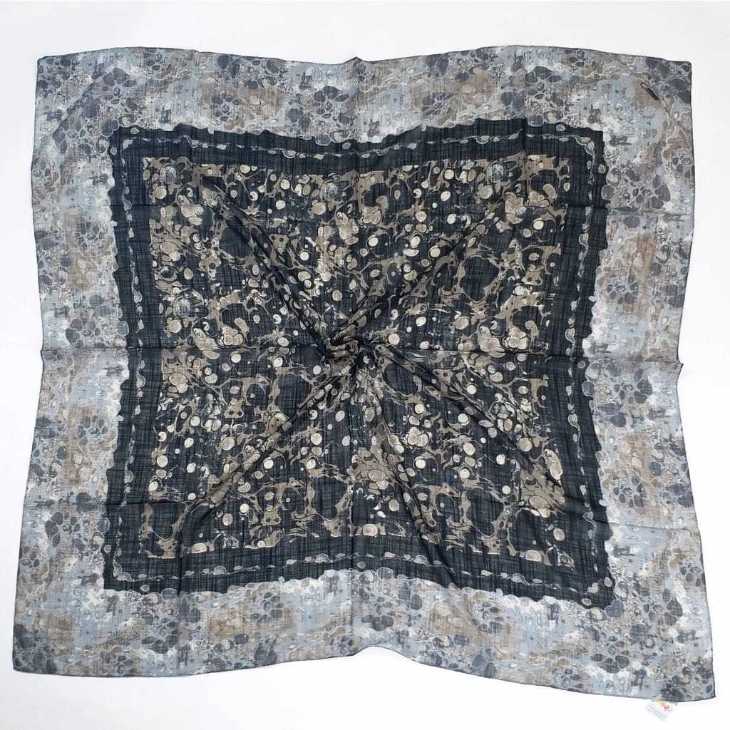 EBRU Series Miss Color Voile Scarf Voal Flam - Hijab Size 120*120 cm-Hijab With Plastic