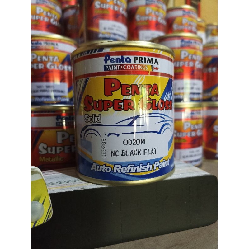 Penta Super Gloss nc Black Flat 0020M Solid Hitam Doff 200g