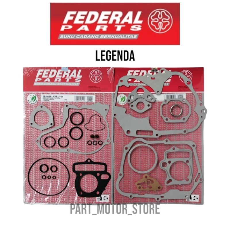 PAKING FULL SET LEGENDA SUPRA FIT REVO KFL GASKET BAK BLOK MESIN KOMPLITE FULSET REVO 100 LAMA ORIGI