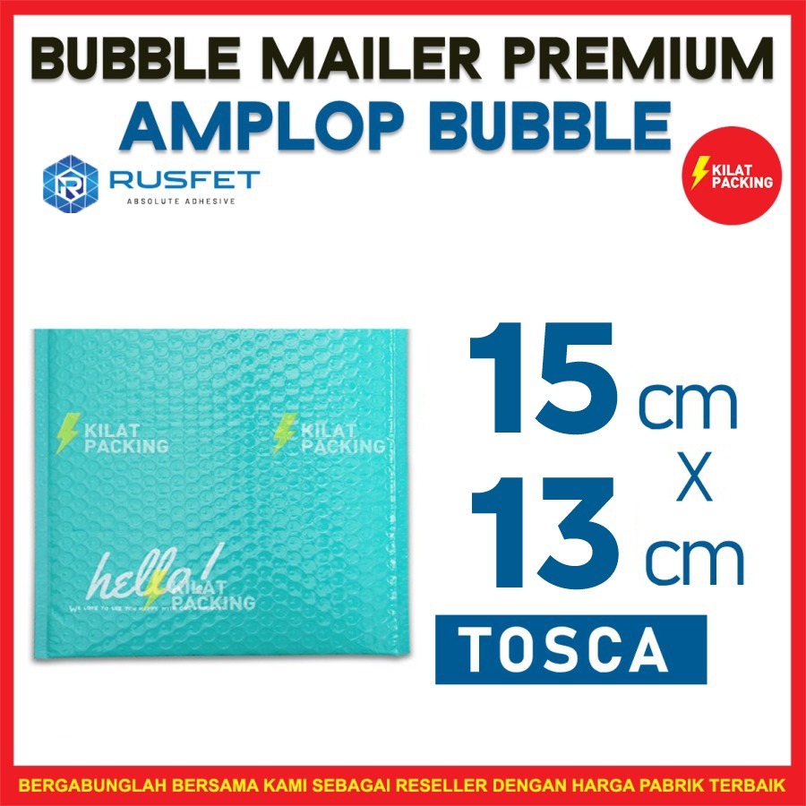 

AMPLOP BUBBLE 15x16CM - BUBBLE MAILER - BUBBLE PACKING HELLO PREMIUM TERMURAH TOSCA