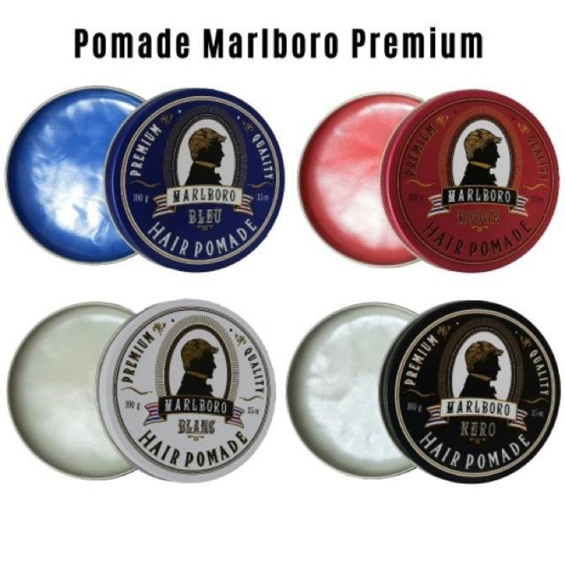 MARLBORO black hai pomade premium dan water base
