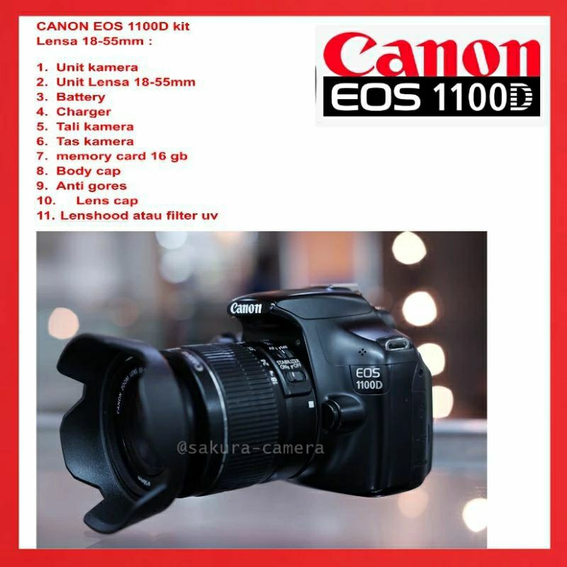 CANON EOS 1100D kit 18-55mm