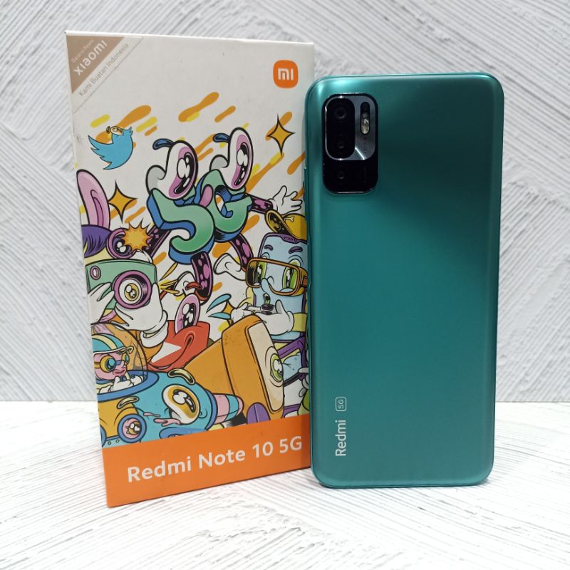 Redmi Note 10 5G 8/128 GB Handphone Second Bekas Fullset