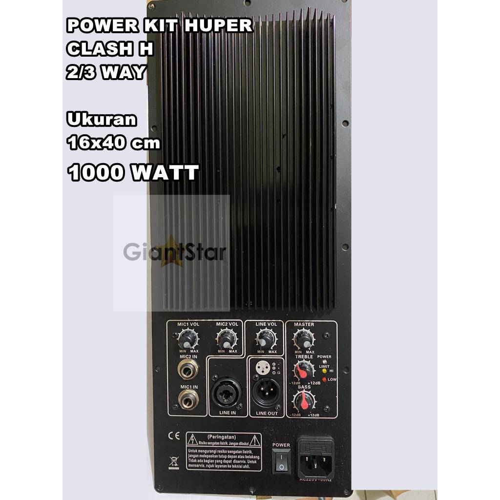 POWER KIT MESIN SPEAKER AMPLIFIER POWER KIT MODEL Huper MiKi 2-3 WAY 1000 Watt
