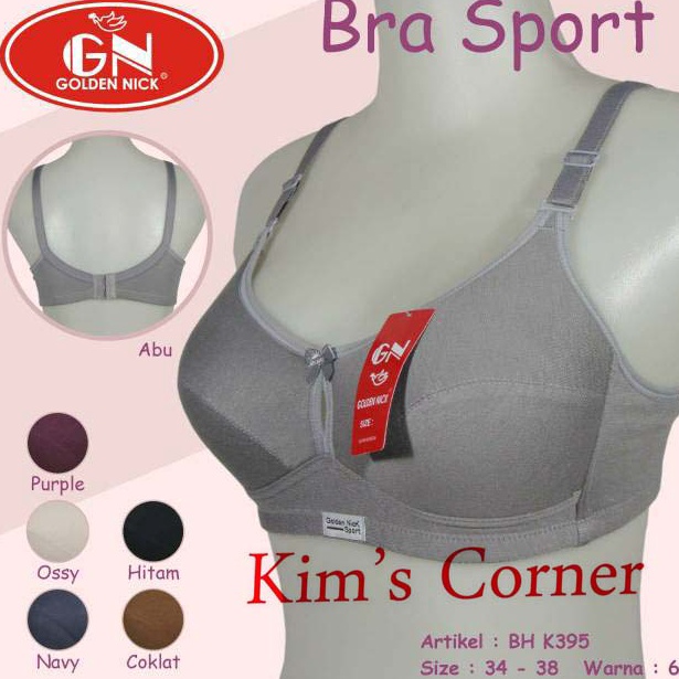 GBJ664 GROSIR BH golden nick k395 Bh Sport Bra Golden Nick 395 Bra Sport katun Tanpa Busa Tanpa Kawa