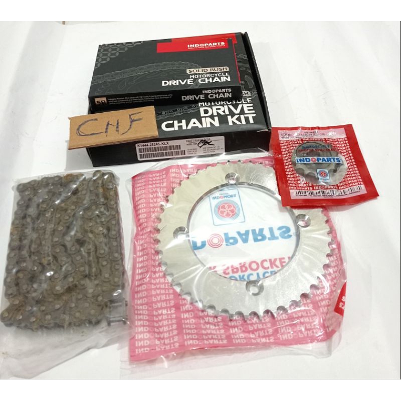 Gear set paket KLX Kawasaki KLX 150 original indopart gir 14/44/428SB-124