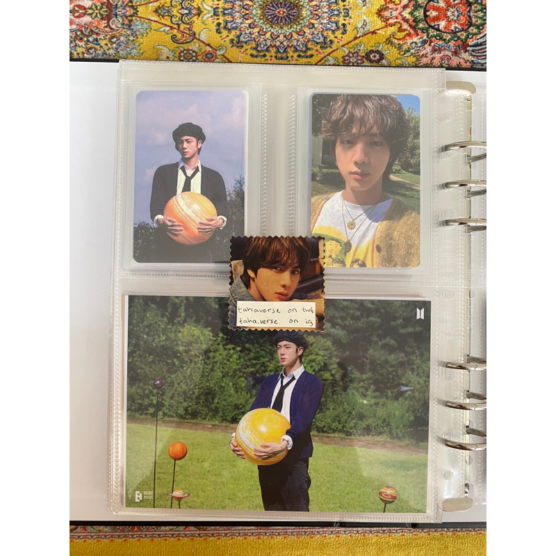 bts jin pc seokjin photocard ld astronaut pegang planet