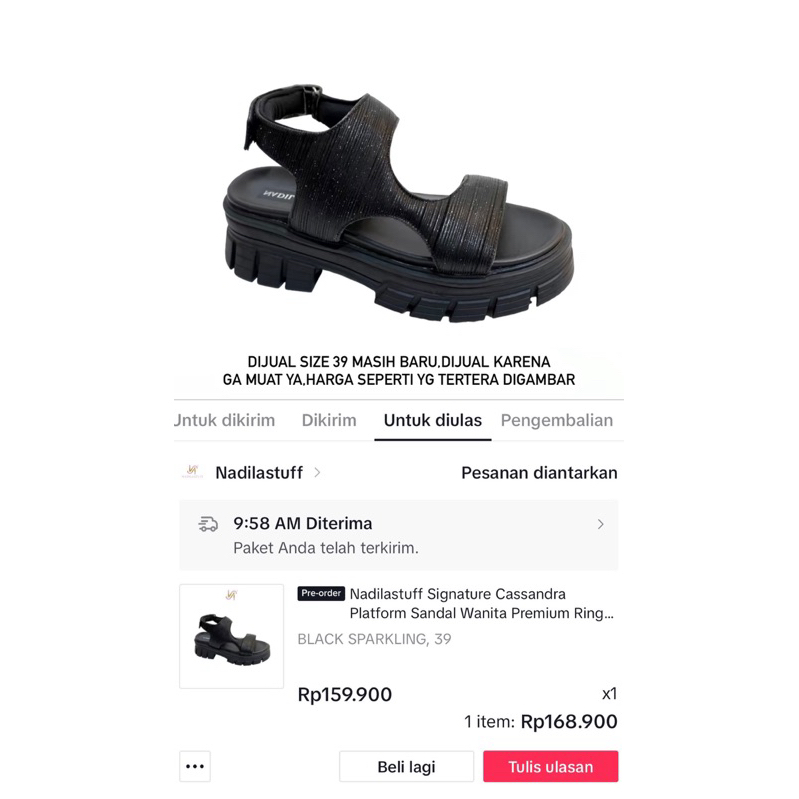 NADILA STUFF SANDAL WANITA