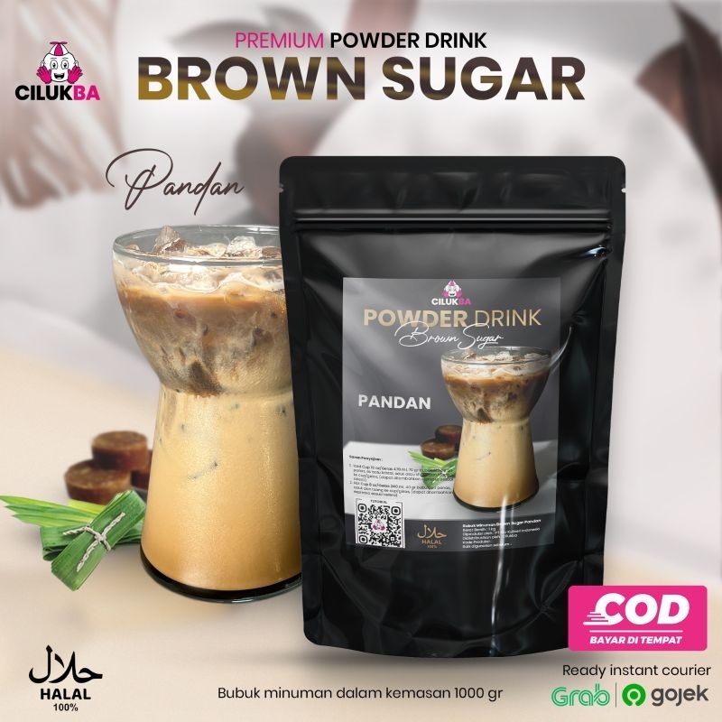 

Bubuk Minuman Instan Rasa Brown Sugar Pandan 1 kg Cilukba Powder