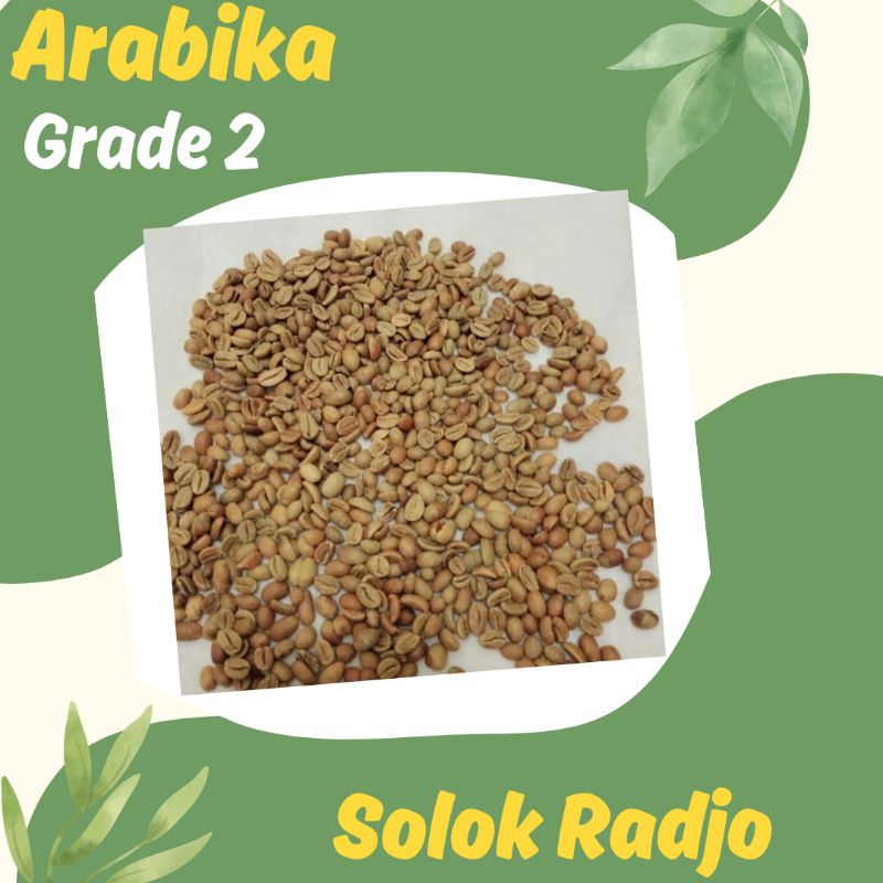 

Green Bean / Biji Kopi Mentah Arabika Natural Proses Solok Radjo - Grade 2 (1Kg)