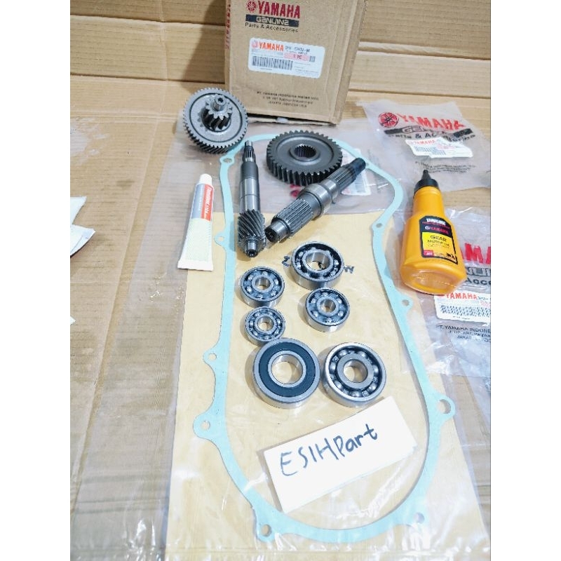 Gigi rasio gardan set 2PH plus bearing gardan set Yamaha Mio M3 Soul GT 125 Fino 125 bonus oli garda