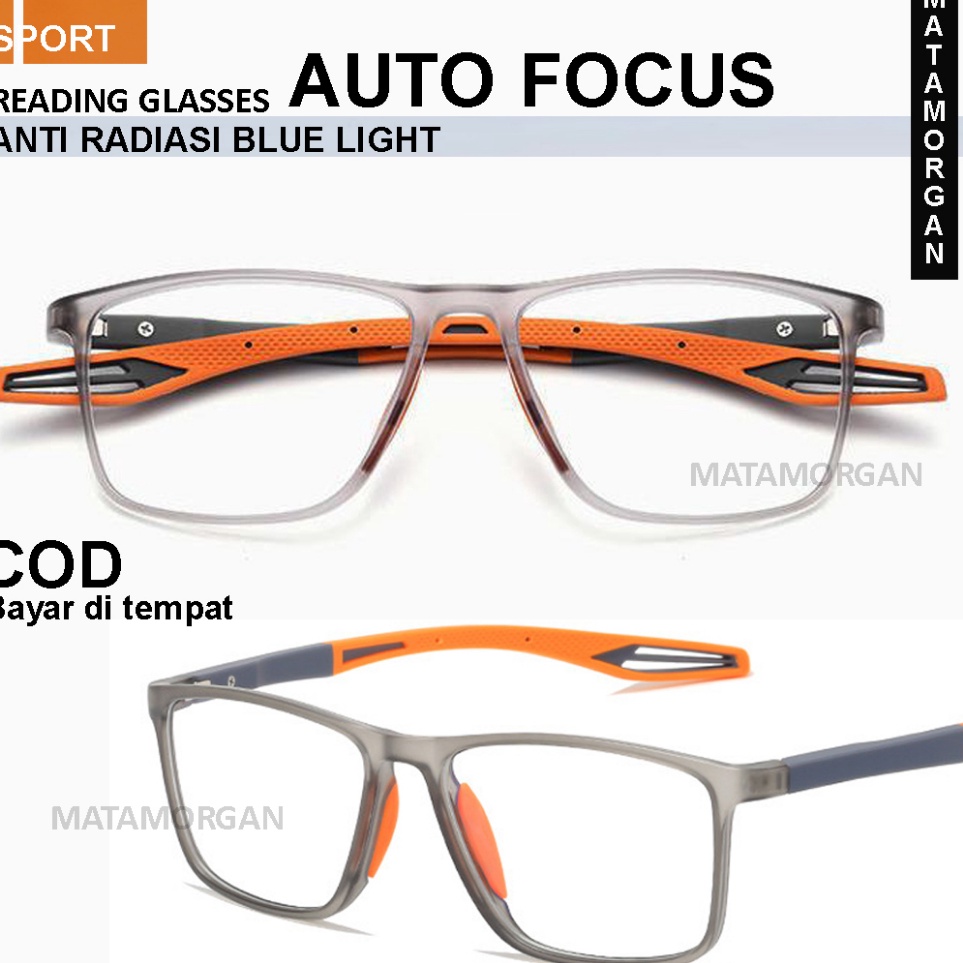 Harga Spesial Kacamata Baca Lensa Plus Auto Focus Anti radiasi Sport glasses Pria wanita Premium Ori