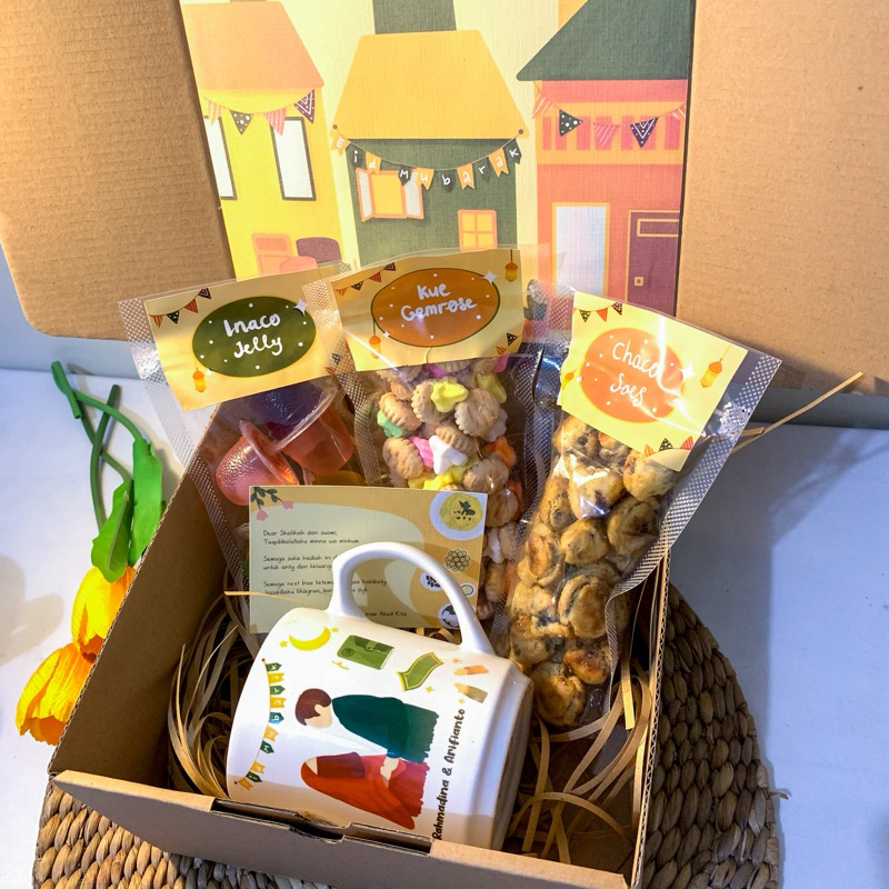 HAMPERS LEBARAN EID IDUL FITRI HARI RAYA 2024 MUG CUSTOM KUE KERING RAYA HAMPERS