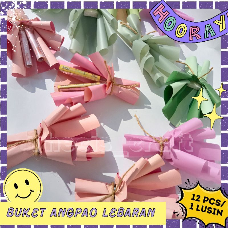 

buket mini angpao 1 LUSIN / Buket lebaran / hari raya ramadhan / 12 PCS
