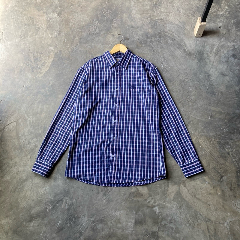 Kemeja Burberry Navy Square Second Original