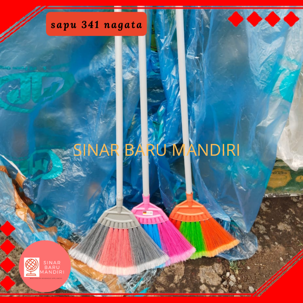 Sapu lantai plastik 341 Nagata / Sapu lantai / Sapu lantai ringan / Sapu Nagata