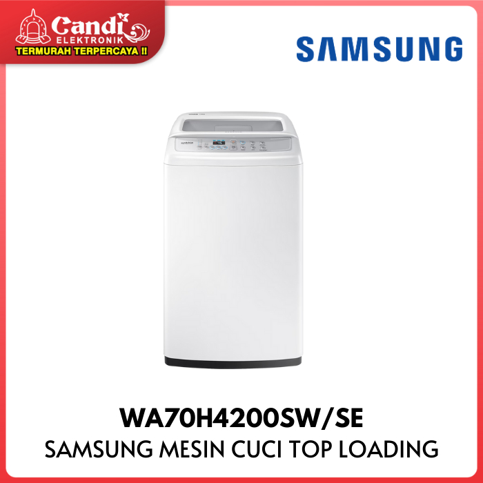 SAMSUNG MESIN CUCI WA70H4200SW/SE 7 KG TOP LOADING 1 TABUNG WA70H4200SWSE WA 70H4200SW SE