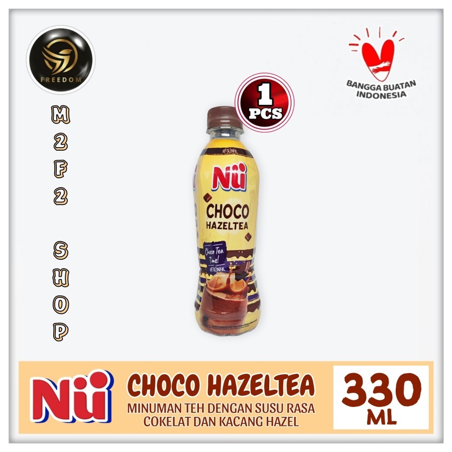 

NU Choco Hazeltea | Teh Susu Rasa Cokelat & Kacang Hazel Botol Pet - 330 ml (Kemasan Satuan)