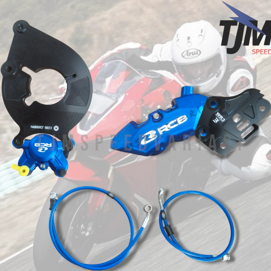 Paket Kaliper RCB R1 R55 + Breket Kaliper WR3 NassertBeet Xmax + Selang Hel