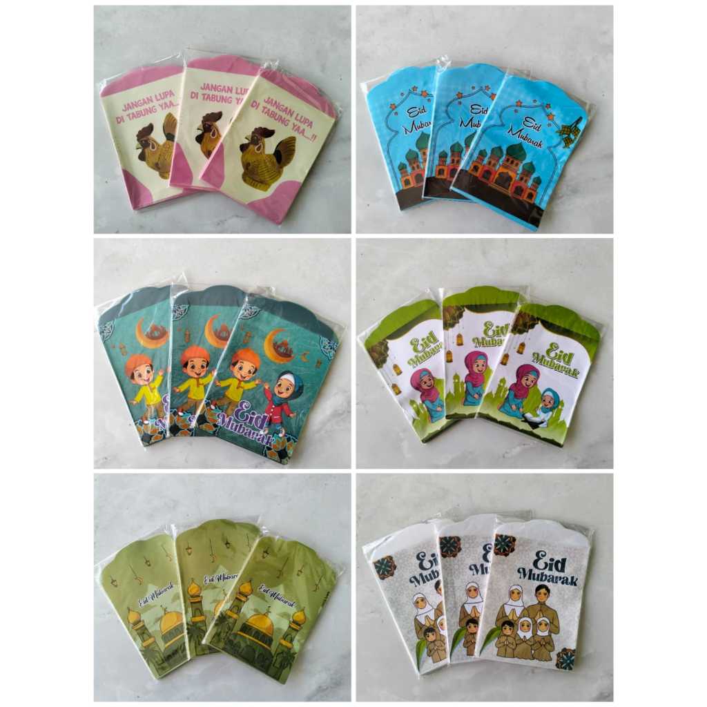 

Amplop Lebaran Medium 7x12 1pack isi 10pcs Motif Muslim Siap Pakai