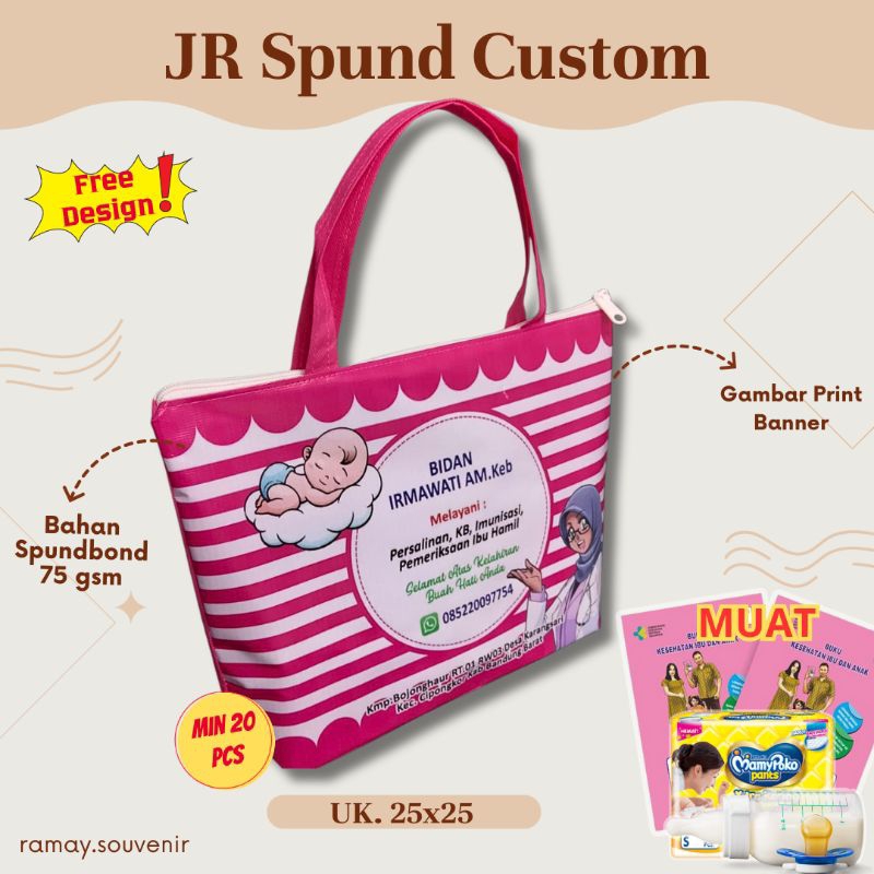 (COD) TAS BIDAN CUSTOM MURAH FREE DESIGN/TAS PARTUS/TAS PERSALINAN IBU DAN ANAK CUSTOM/TAS LAHIRAN C