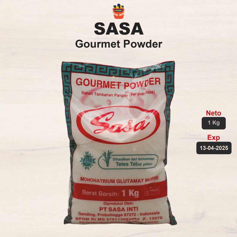 

Sasa Bumbu Penyedap Masakan MSG Micin 1 Kg - Gourmet Powder Bubuk Perasa Makanan