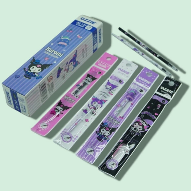 

Refill gel pen isi bolpoin tinta hitam merk ozzie bermotif 0.5 mm ( 1 pak isi 20 pcs)