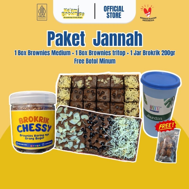 

[ HANYA LIVE ] PAKET BANDLING JANNAH BROWNIES NYOKLAT