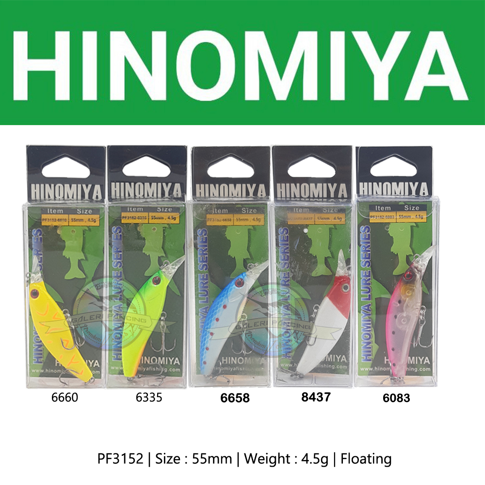 Umpan Pancing Lure UL Hinomiya PF3152 55mm 4.5g Floating