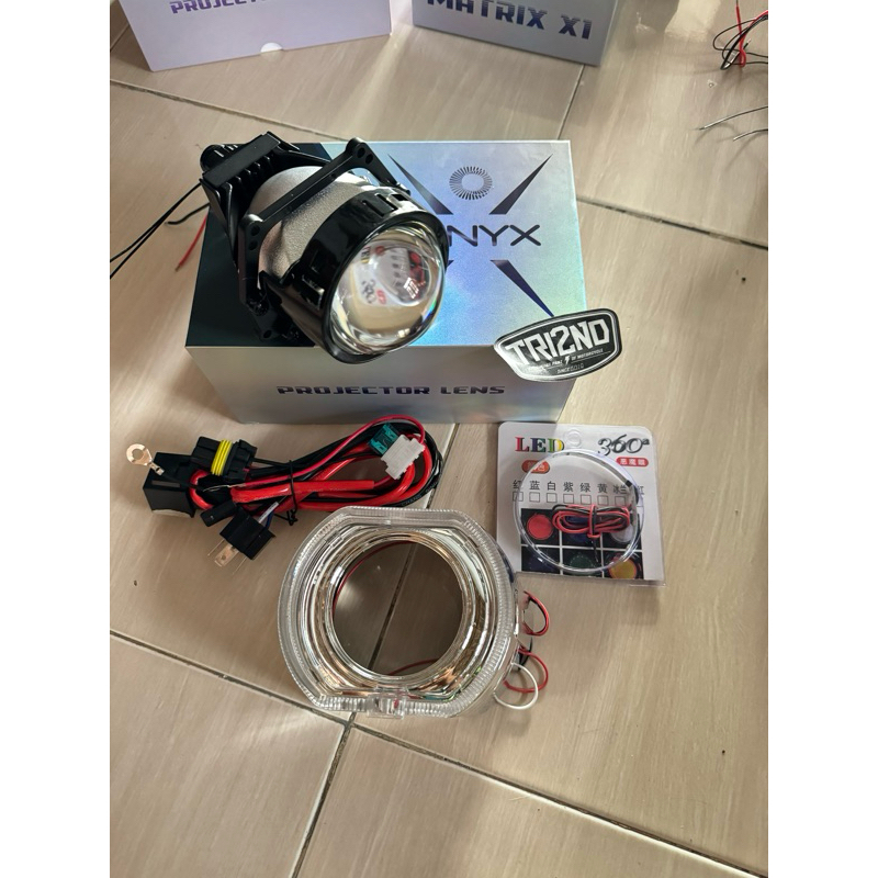 Projector Biled Vinyx P3 P25 Jauh Dekat Flat Cut 2.5 INC Purple Lens vinyx p3 50 watt biled p3 vinyx