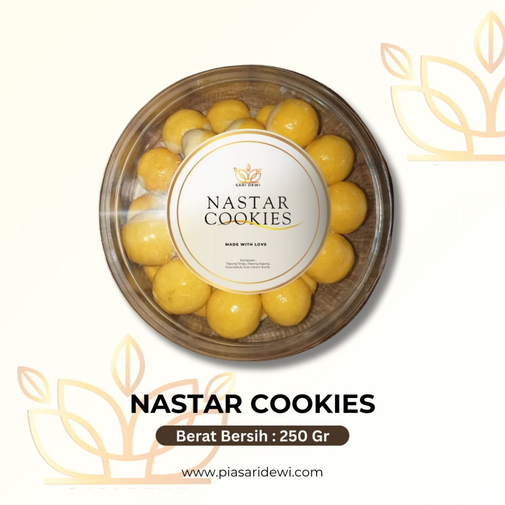 

Nastar Cookies Kemasan 250 gr , Isi Selai Asli Buah Nanas - Premium