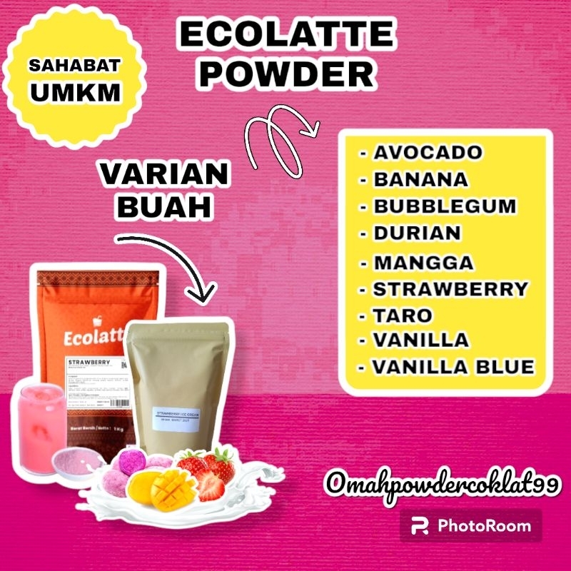 

ECOLATTE FRUIT CREAM SERIES 500 GR - ECOLATTE POWDER