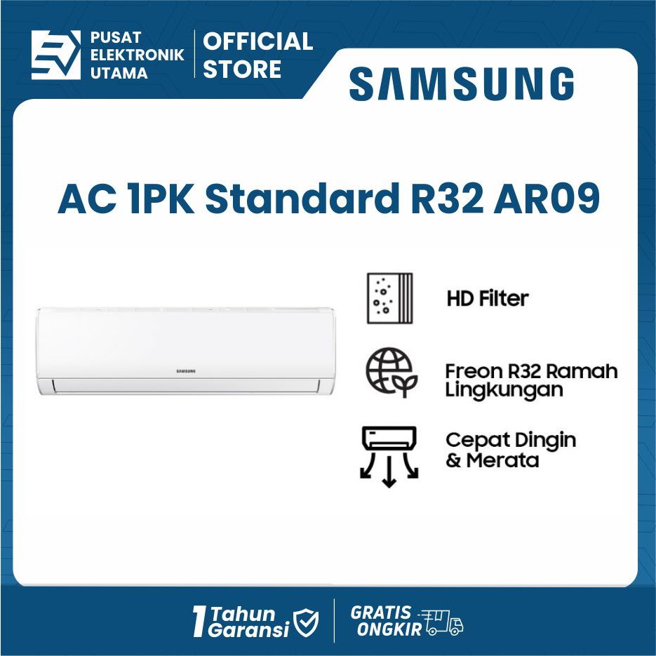 AC SAMSUNG AR 09BGHQASIN 1 PK INDOOR AC + OUTDOOR