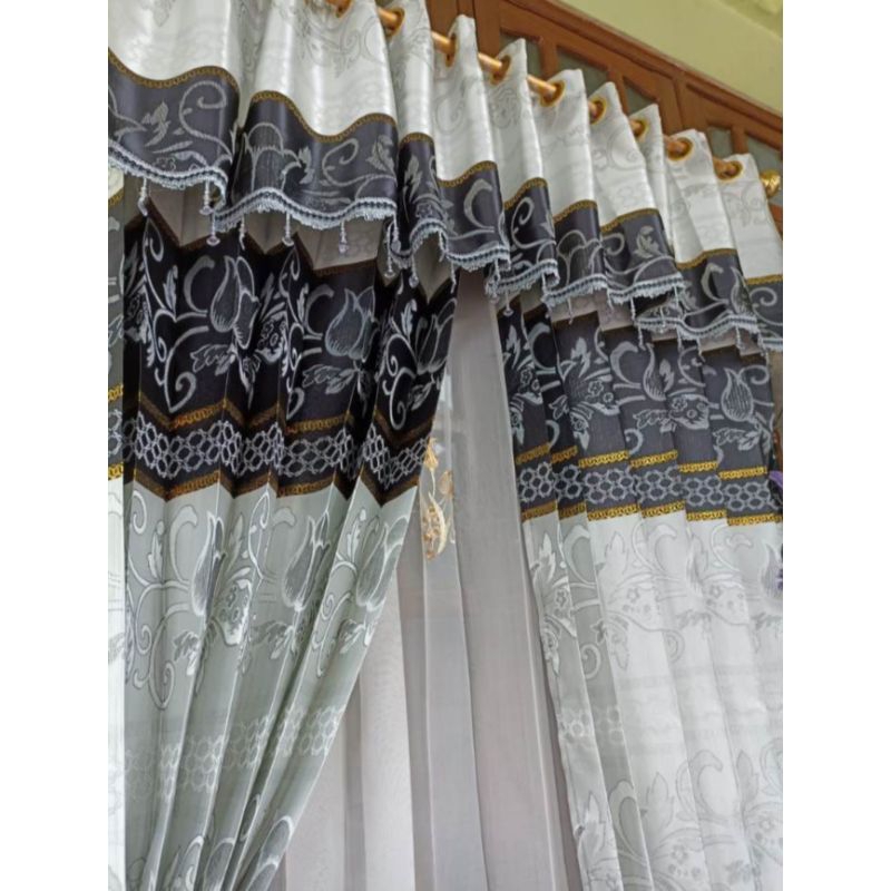 Gorden Set Poni Gorden pintu model poni pisah Gorden Jodha Prada