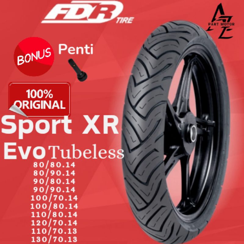 PROMO BAN TUBELES FDR XR EVO (80/80.14-90/80.14-80/90.14-90/90.14-100/70.14-100/80.14-110/80.14-120/