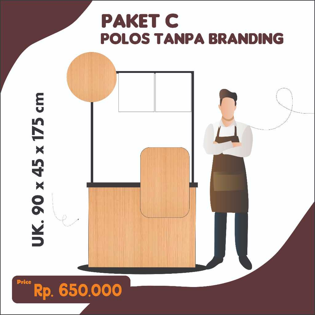 

PROMO BOMBASTIS! BOOTH PORTABLE UKURAN 90CM/ ROMBONG LIPAT FULL BRANDING