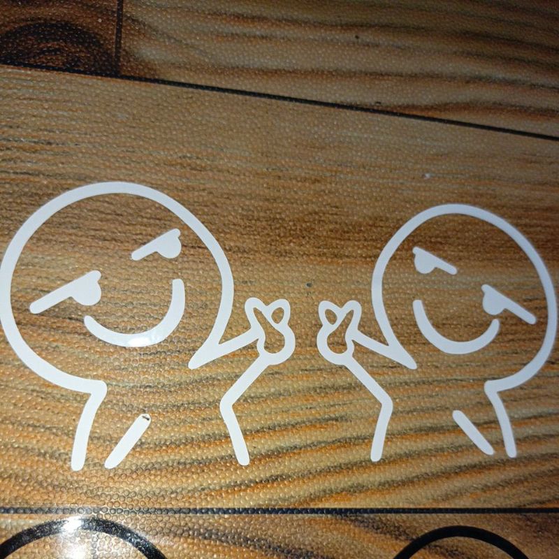 stiker sarangheo emot batu cutting