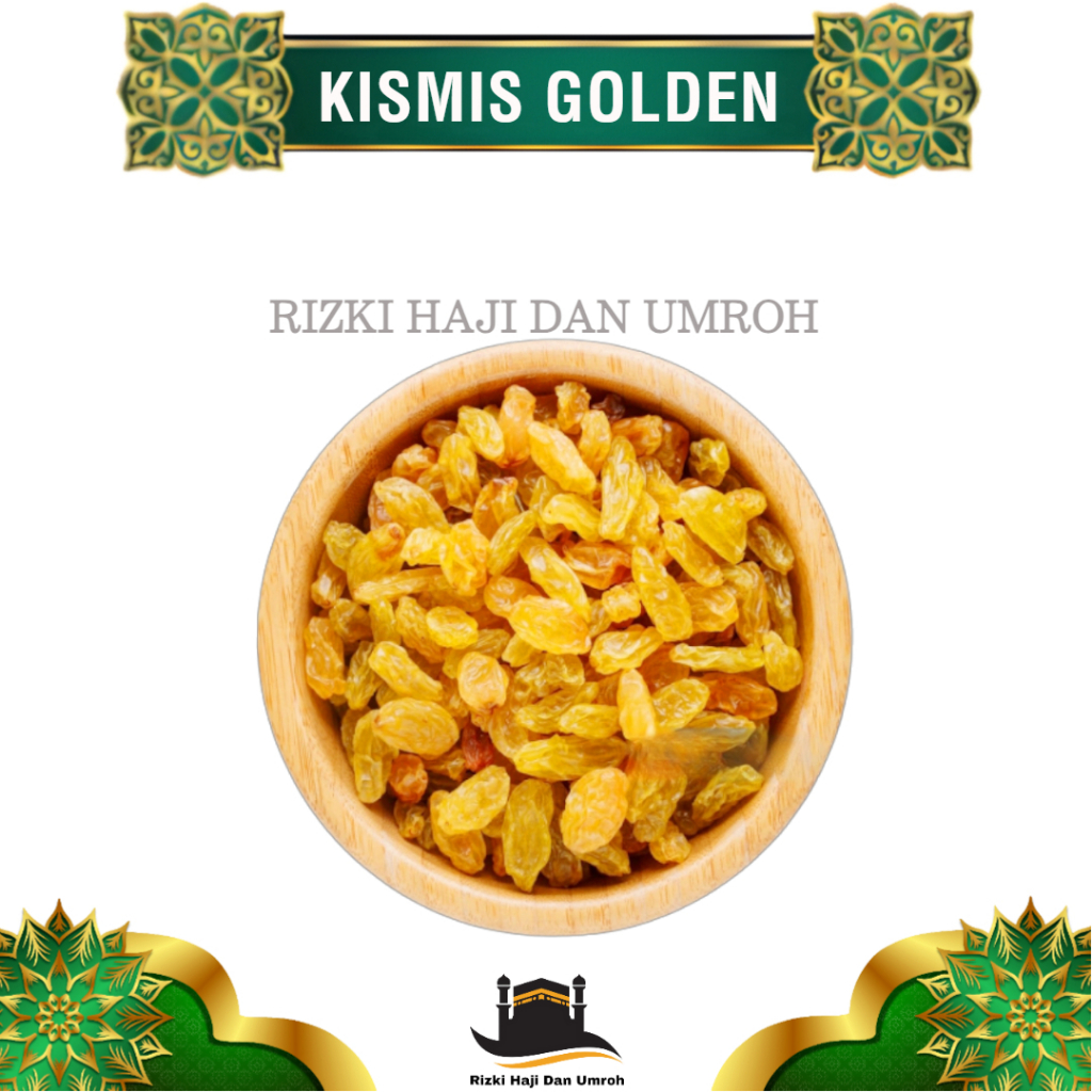 

Kismis Anggur Golden Raisin / Kismis Asam Manis Raisin Star untuk Oleh Oleh Haji dan Umroh