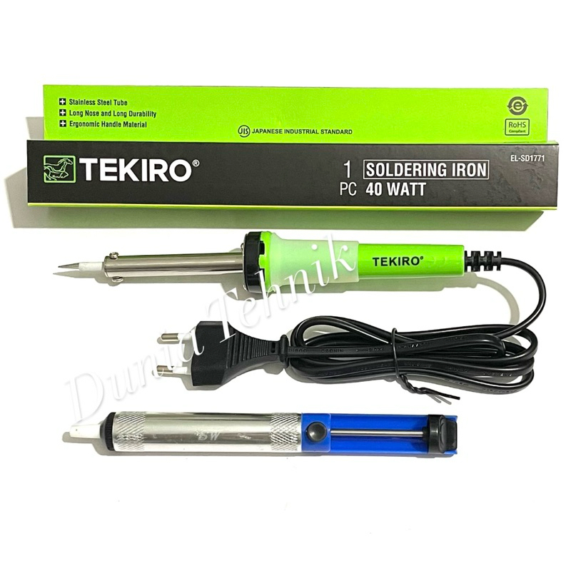 Solder TEKIRO 40 Watt Soldering Iron Soder 40 Watt Solder Alat Sedot Timah Penyedot Timah Solder