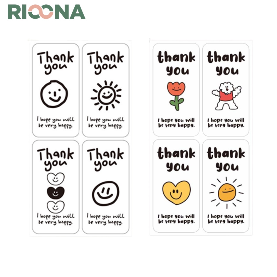 

XG34448 1 pcs Stiker Label Thank You Hope You Happy