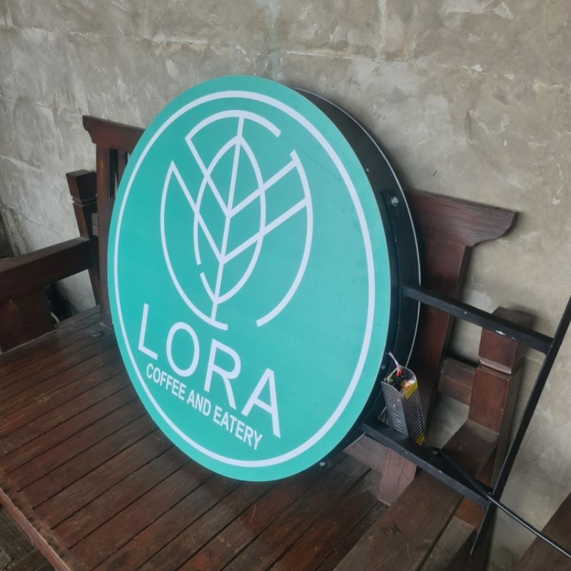 Neon Box Bulat Diameter 60cm