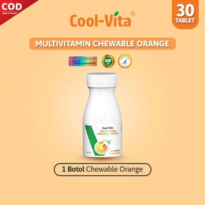 [ BPOM ] COOLVITA TABLET KUNYAH PENGGEMUK BADAN