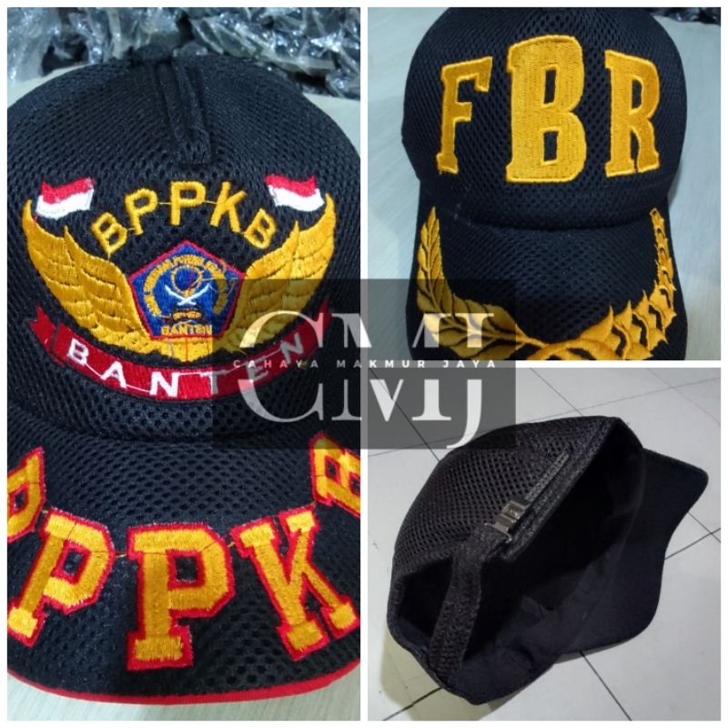 Topi BPPKB/FBR Padi Kapas Hitam Jaring - Topi BPPKB/ FBR Padi Kapas
