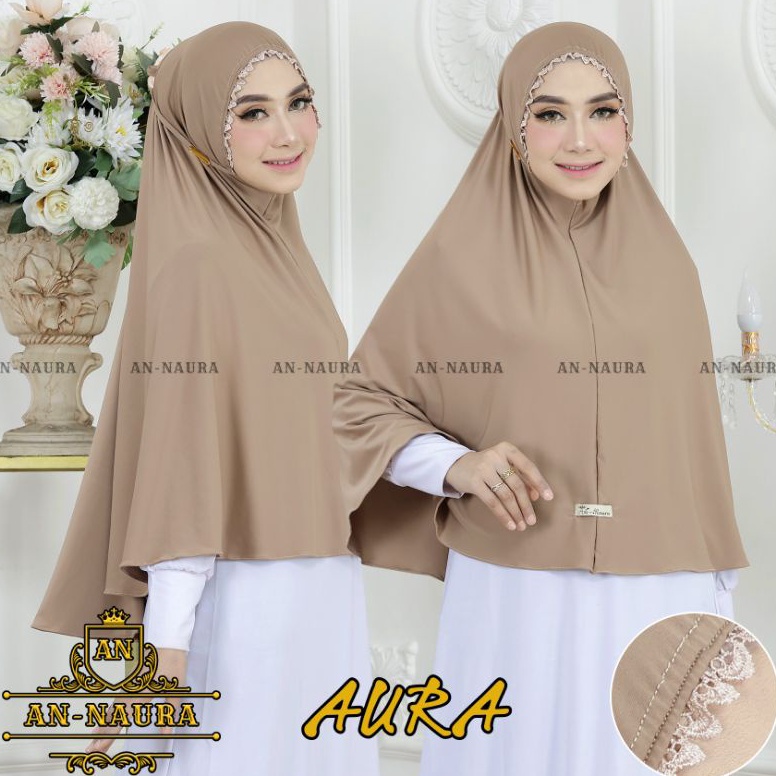 Oke Pr Jilbab jumbo renda kerut tali jersey  jilbab renda tali viral  bergo maryam jumbo kerut termu