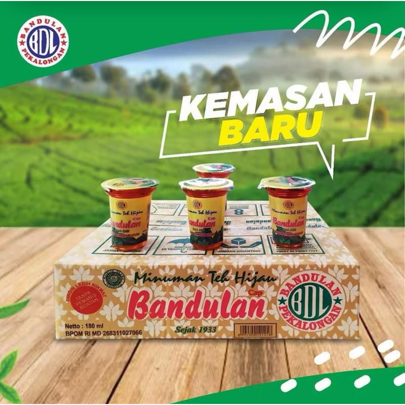 

TEH BANDULAN GELAS 160 ML X 24 / TEH HIJAU CUP / TEH AROMA MELATI